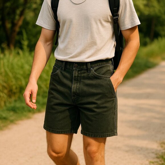 Wrangler Authentic Jeans Garment-Dyed Denim Shorts – Made in USA – Size 36 - Picture 9 of 11